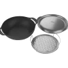 Weber GRILL GRYDE/PANDE PORCELÆNSEMALJERET STØBEJERN^ Grilltilbehør