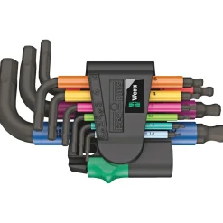 Wera 950/9 MULTICOLOUR 2 STIFTNØGLESÆT 1,5-10 MM 9 DELE Best