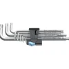 Wera 3950/9 STAINLESS 1 STIFTNØGLESÆT 1,5-10 MM 9 DELE^ Fastnøgle