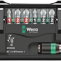 Wera BIT CHECK BITORSION BITSSÆT 12 STK^ Tilbehør Elværktøj