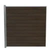 Wimex LIVØ PRIME V-PROFIL HEGNSFAG MATBRUN 189.50 X 180 CM^ Komposithegn
