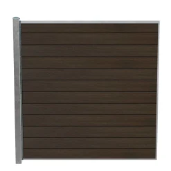 Wimex LIVØ PRIME V-PROFIL HEGNSFAG MATBRUN 189.50 X 180 CM^ Komposithegn