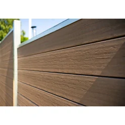 Wimex LIVØ PRIME V-PROFIL HEGNSFAG MATBRUN 189.50 X 180 CM^ Komposithegn