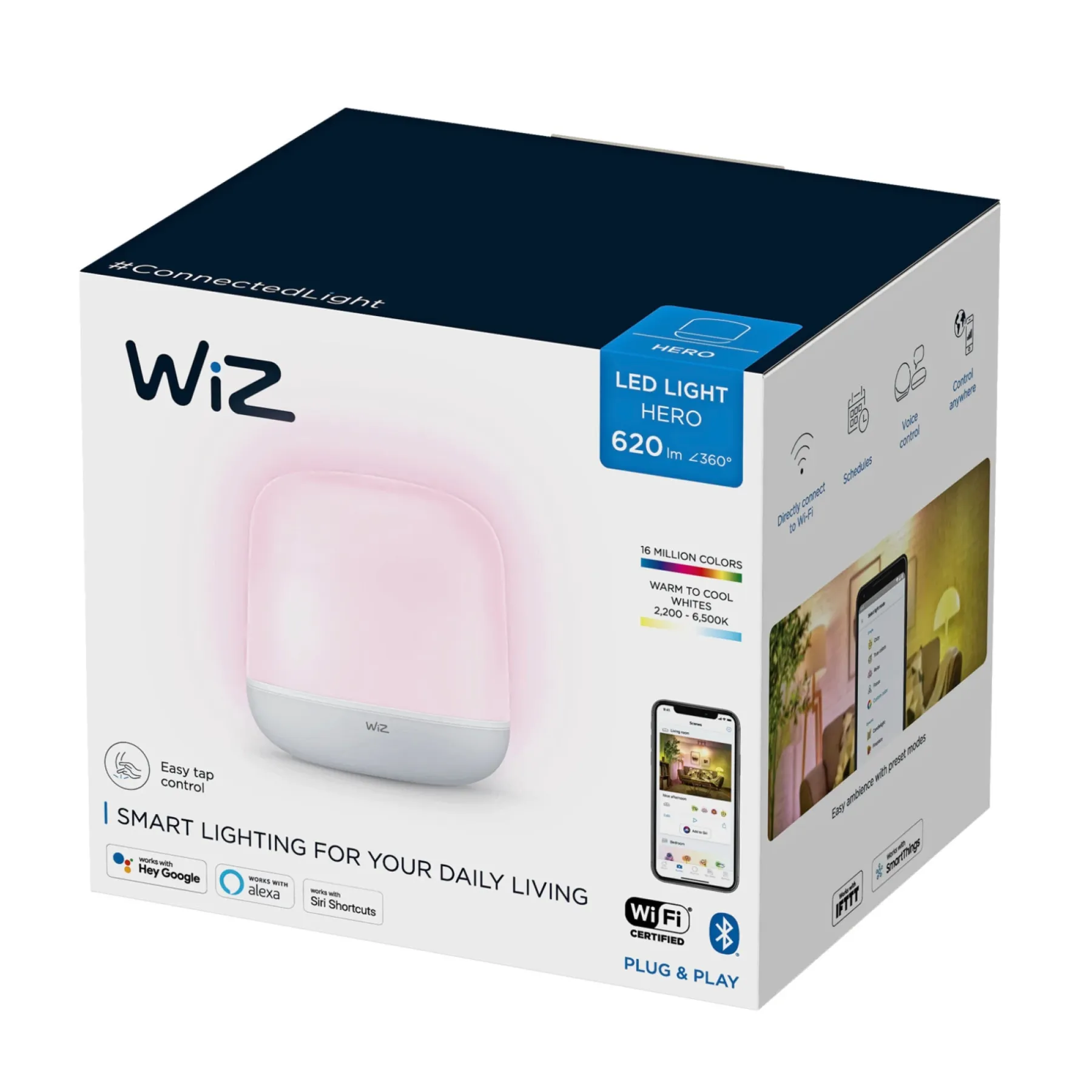 WIZ HERO COLOR BORDLAMPE HVID 158 MM^ Smart Belysning