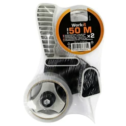 Work>it TAPE DISPENSER 48 MM X 50 M SORT/GRÅ