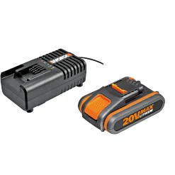 Worx WG918E GRÆSTRIMMER/HÆKKEKLIPPER/BATTERISÆT^ Græstrimmere