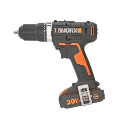 Worx WX370 BORE-/SKRUEMASKINE AKKU MED BATTERI OG LADER^ Bore- & Skruemaskiner