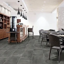 XL-BYG PIETRA LIMESTONE BLACK GULVFLISE 60X120 SORT^ Store Fliser