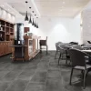 XL-BYG PIETRA LIMESTONE BLACK SOKKELFLISE 7X60 SORT^ Sokkelfliser