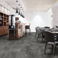 XL-BYG PIETRA LIMESTONE BLACK SOKKELFLISE 7X60 SORT^ Sokkelfliser